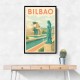 Bilbao Travel Poster 1 Wall Art Bilbao Travel Poster 1 Wall Art
