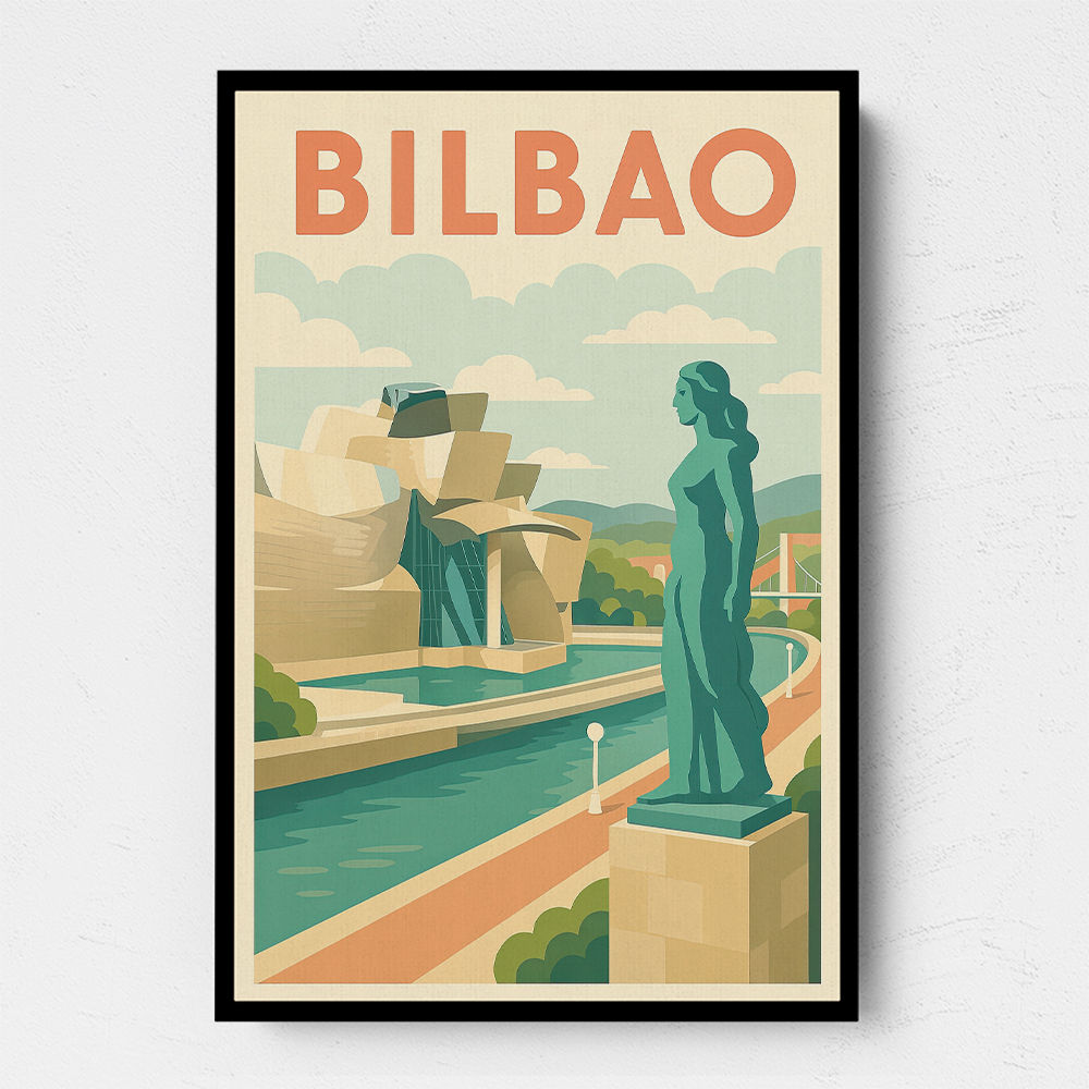 Bilbao Travel Poster 1 Wall Art Bilbao Travel Poster 1 Wall Art