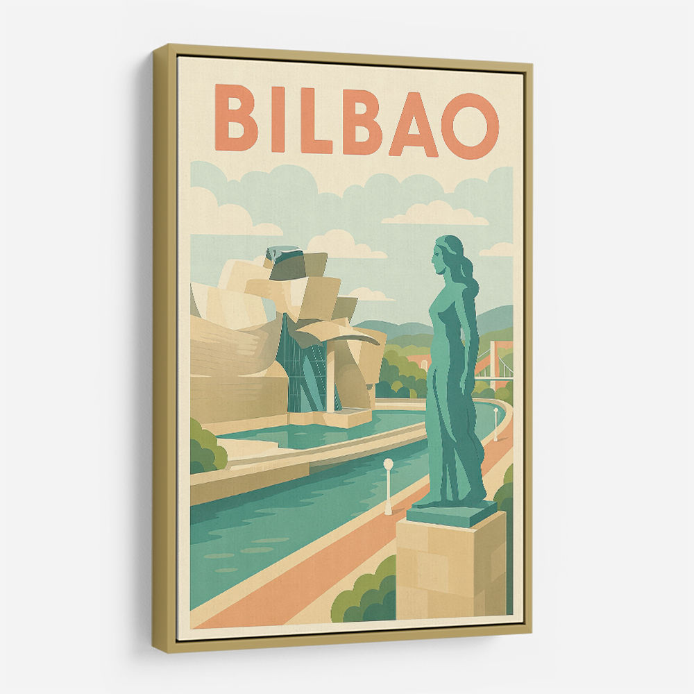 Bilbao Travel Poster 1 Wall Art Bilbao Travel Poster 1 Wall Art