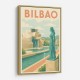 Bilbao Travel Poster 1 Wall Art Bilbao Travel Poster 1 Wall Art