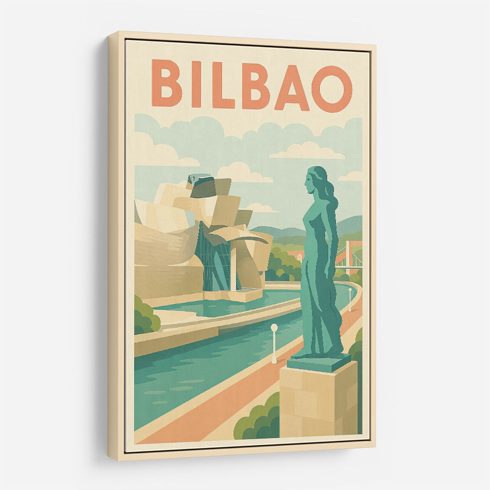 Bilbao Travel Poster 1 Wall Art Bilbao Travel Poster 1 Wall Art