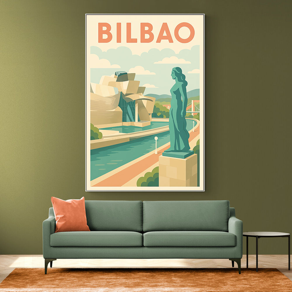Bilbao Travel Poster 1 Wall Art Bilbao Travel Poster 1 Wall Art