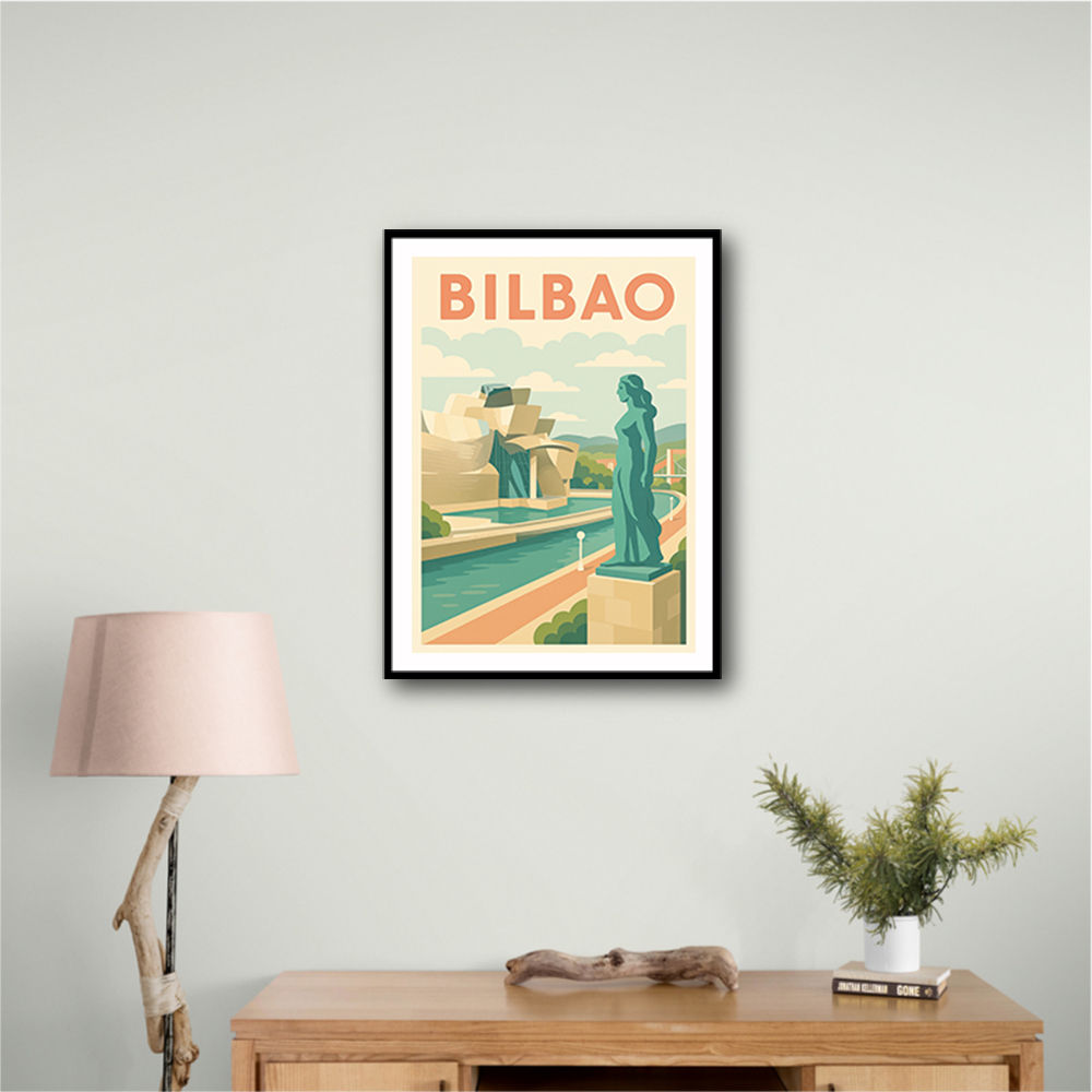 Bilbao Travel Poster 1 Wall Art Bilbao Travel Poster 1 Wall Art