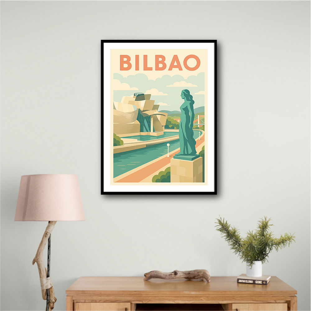 Bilbao Travel Poster 1 Wall Art Bilbao Travel Poster 1 Wall Art