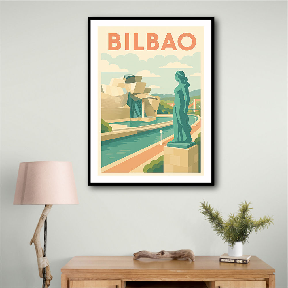 Bilbao Travel Poster 1 Wall Art Bilbao Travel Poster 1 Wall Art