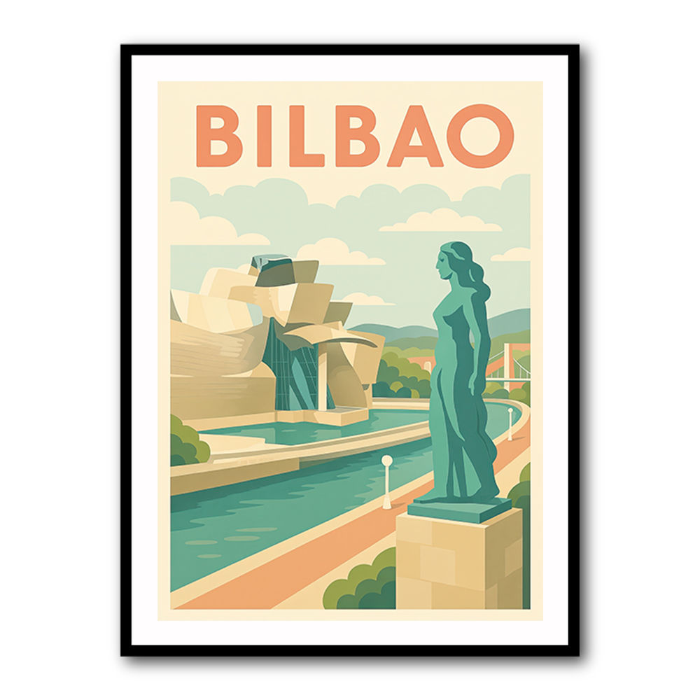 Bilbao Travel Poster 1 Wall Art Bilbao Travel Poster 1 Wall Art