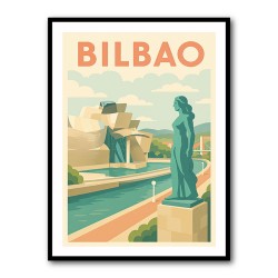 Bilbao Travel Poster 1 Wall Art