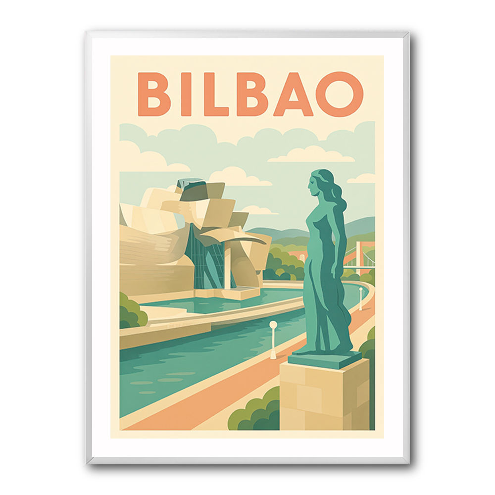 Bilbao Travel Poster 1 Wall Art Bilbao Travel Poster 1 Wall Art