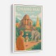 Chiang Mai Thailand Travel Poster 1 Wall Art