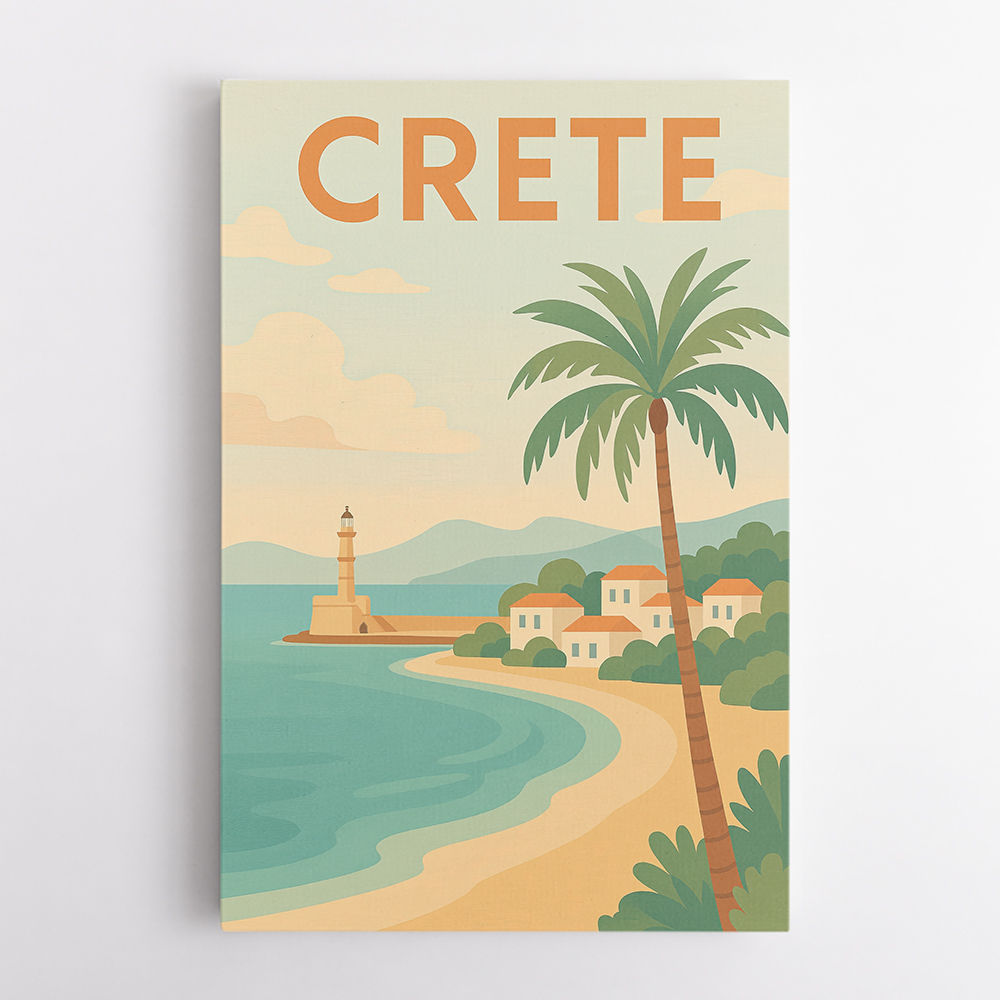 Crete Travel Poster 1 Wall Art Crete Travel Poster 1 Wall Art