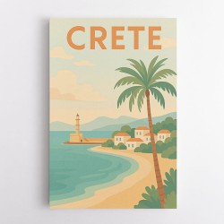 Crete Travel Poster 1 Wall Art