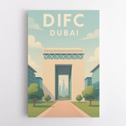 DIFC Dubai Poster 1 Wall Art