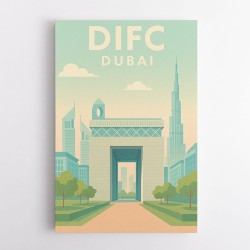 DIFC Dubai Poster Wall Art
