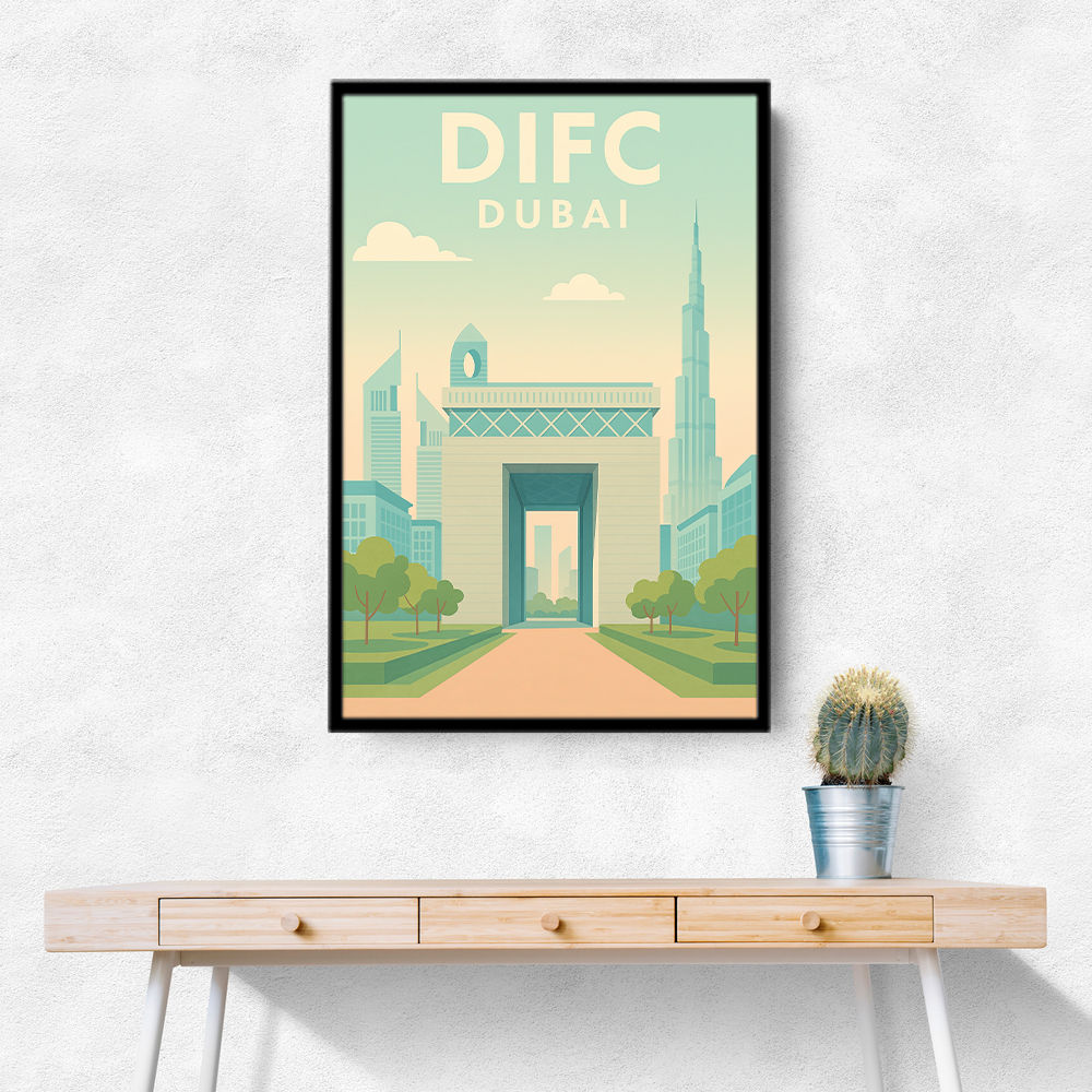 DIFC Dubai Poster Wall Art DIFC Dubai Poster Wall Art