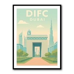 DIFC Dubai Poster Wall Art