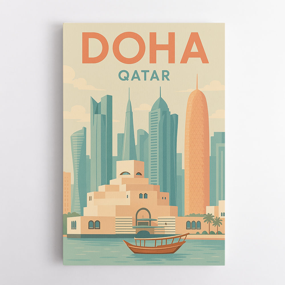 Doha Travel Poster1 Wall Art Doha Travel Poster1 Wall Art