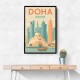 Doha Travel Poster1 Wall Art Doha Travel Poster1 Wall Art