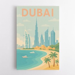 Dubai Modern Travel  Wall Art
