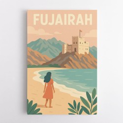 Fujairah Travel Poster1 Wall Art