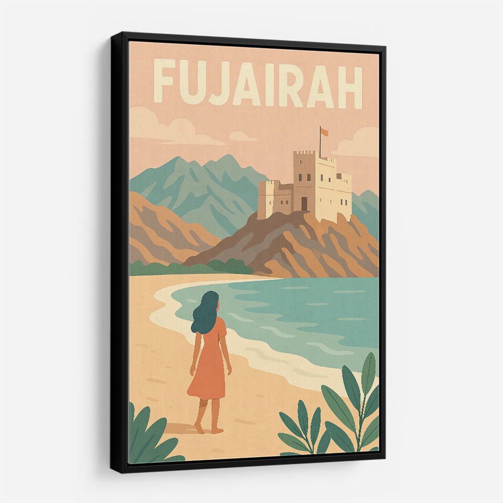 Fujairah Travel Poster1 Wall Art Fujairah Travel Poster1 Wall Art