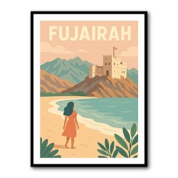 Fujairah Travel Poster1 Wall Art