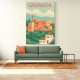 Granada Travel Poster 1 Wall Art Granada Travel Poster 1 Wall Art