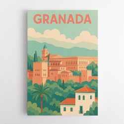 Granada Travel Poster 1 Wall Art