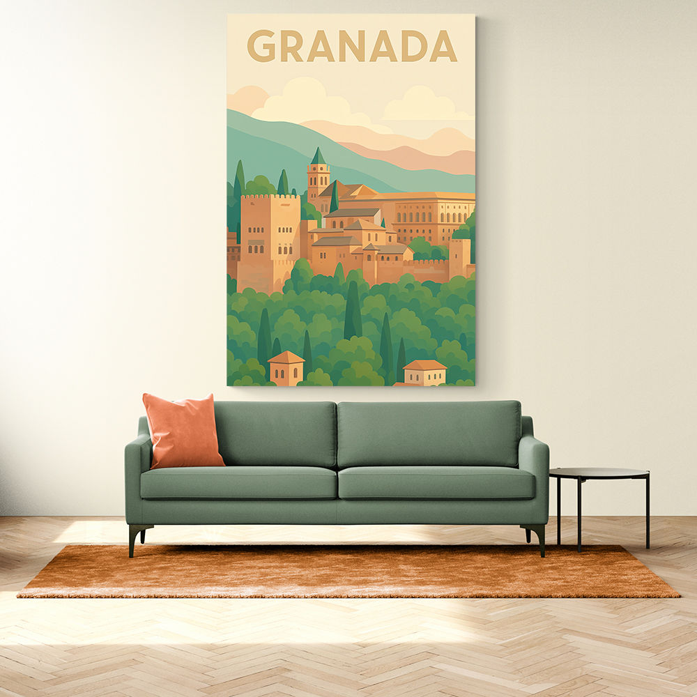 Granada Travel Poster Wall Art Granada Travel Poster Wall Art