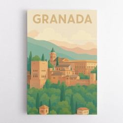 Granada Travel Poster Wall Art