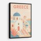 Greece Travel Poster Simple Wall Art Greece Travel Poster Simple Wall Art