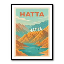 Hatta Travel Poster2  Wall Art