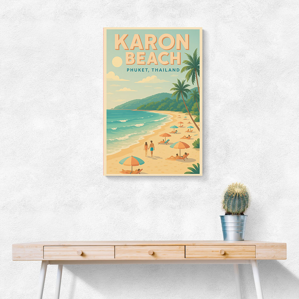 Karon Beach Phuket Thailand Travel Poster 1 Wall Art Karon Beach Phuket Thailand Travel Poster 1 Wall Art