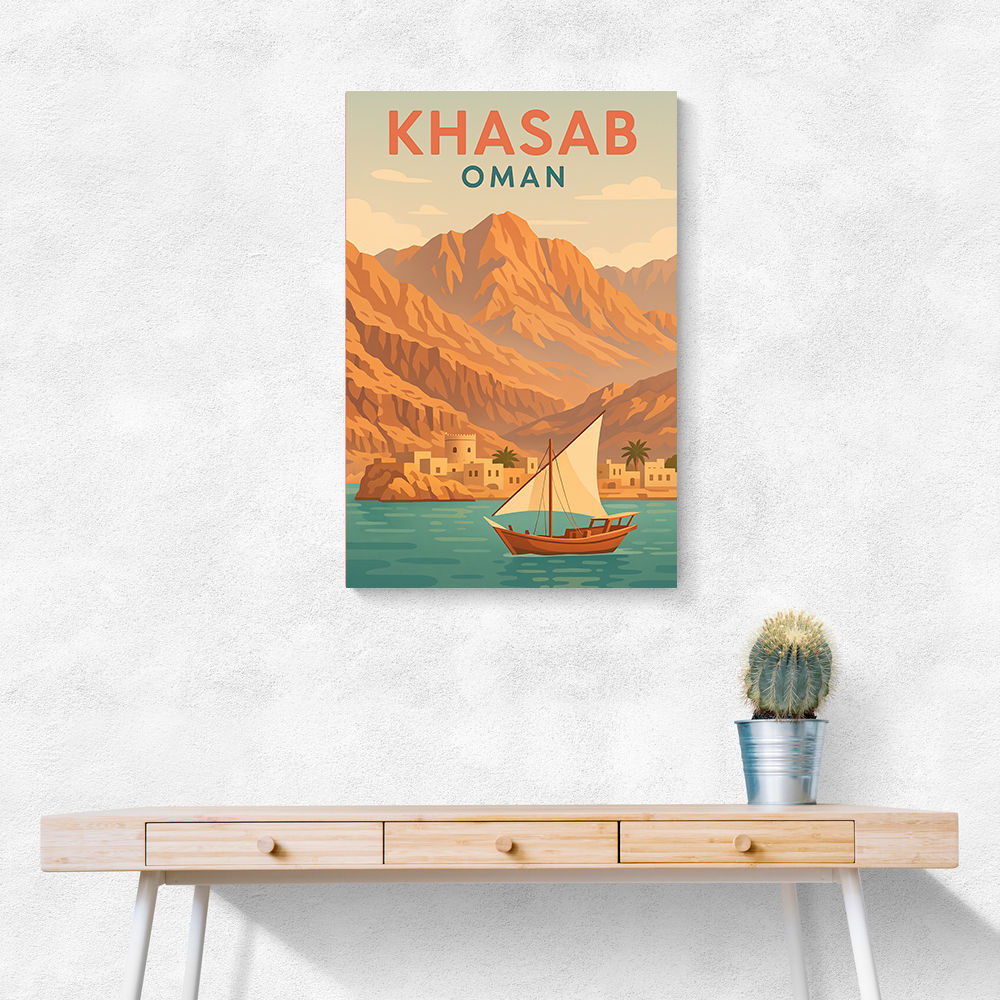 Khasab Travel Poster Wall Art Khasab Travel Poster Wall Art