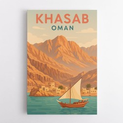 Khasab Travel Poster Wall Art