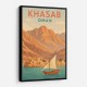 Khasab Travel Poster Wall Art Khasab Travel Poster Wall Art