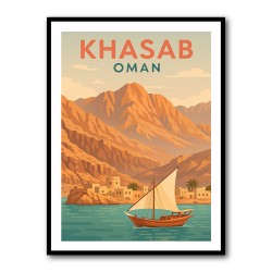 Khasab Travel Poster Wall Art