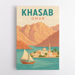 Khasab Travel Poster  Wall Art