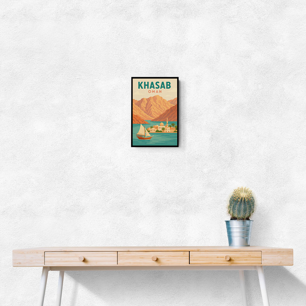 Khasab Travel Poster Wall Art Khasab Travel Poster Wall Art