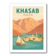 Khasab Travel Poster Wall Art Khasab Travel Poster Wall Art