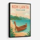 Koh Lanta 1 Thailand Travel Poster Wall Art Koh Lanta 1 Thailand Travel Poster Wall Art
