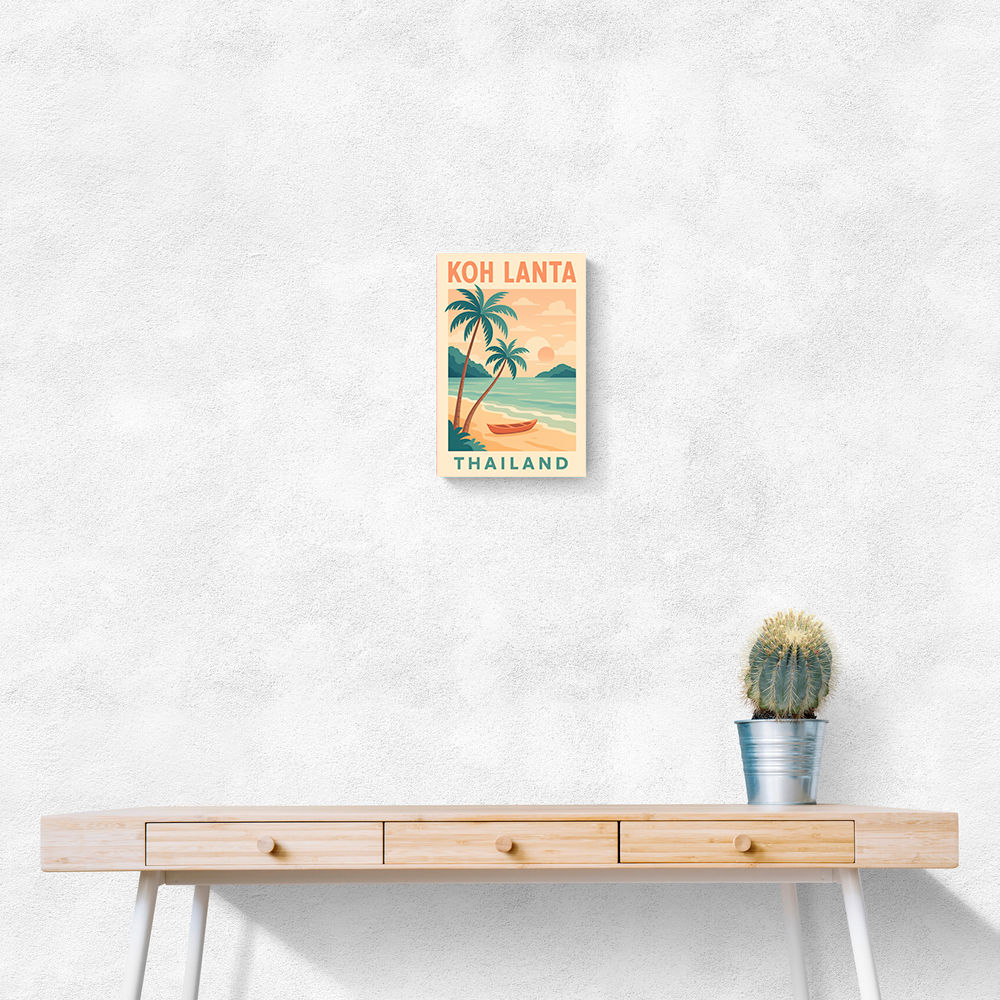 Koh Lanta Thailand Travel Poster Wall Art Koh Lanta Thailand Travel Poster Wall Art
