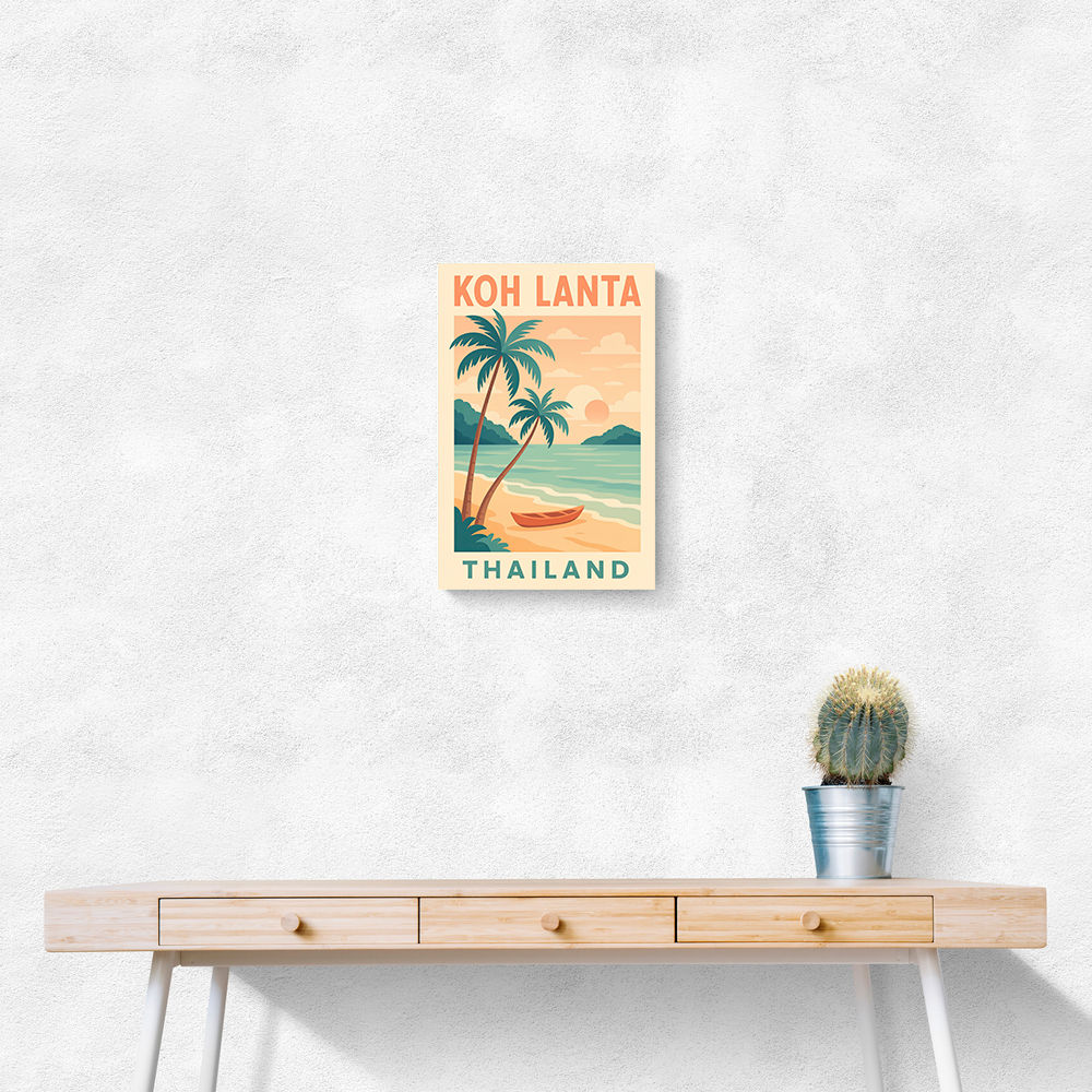 Koh Lanta Thailand Travel Poster Wall Art Koh Lanta Thailand Travel Poster Wall Art