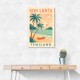 Koh Lanta Thailand Travel Poster Wall Art Koh Lanta Thailand Travel Poster Wall Art
