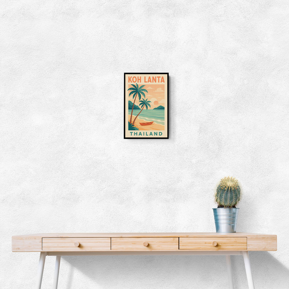 Koh Lanta Thailand Travel Poster Wall Art Koh Lanta Thailand Travel Poster Wall Art