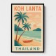 Koh Lanta Thailand Travel Poster Wall Art Koh Lanta Thailand Travel Poster Wall Art