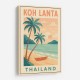 Koh Lanta Thailand Travel Poster Wall Art Koh Lanta Thailand Travel Poster Wall Art