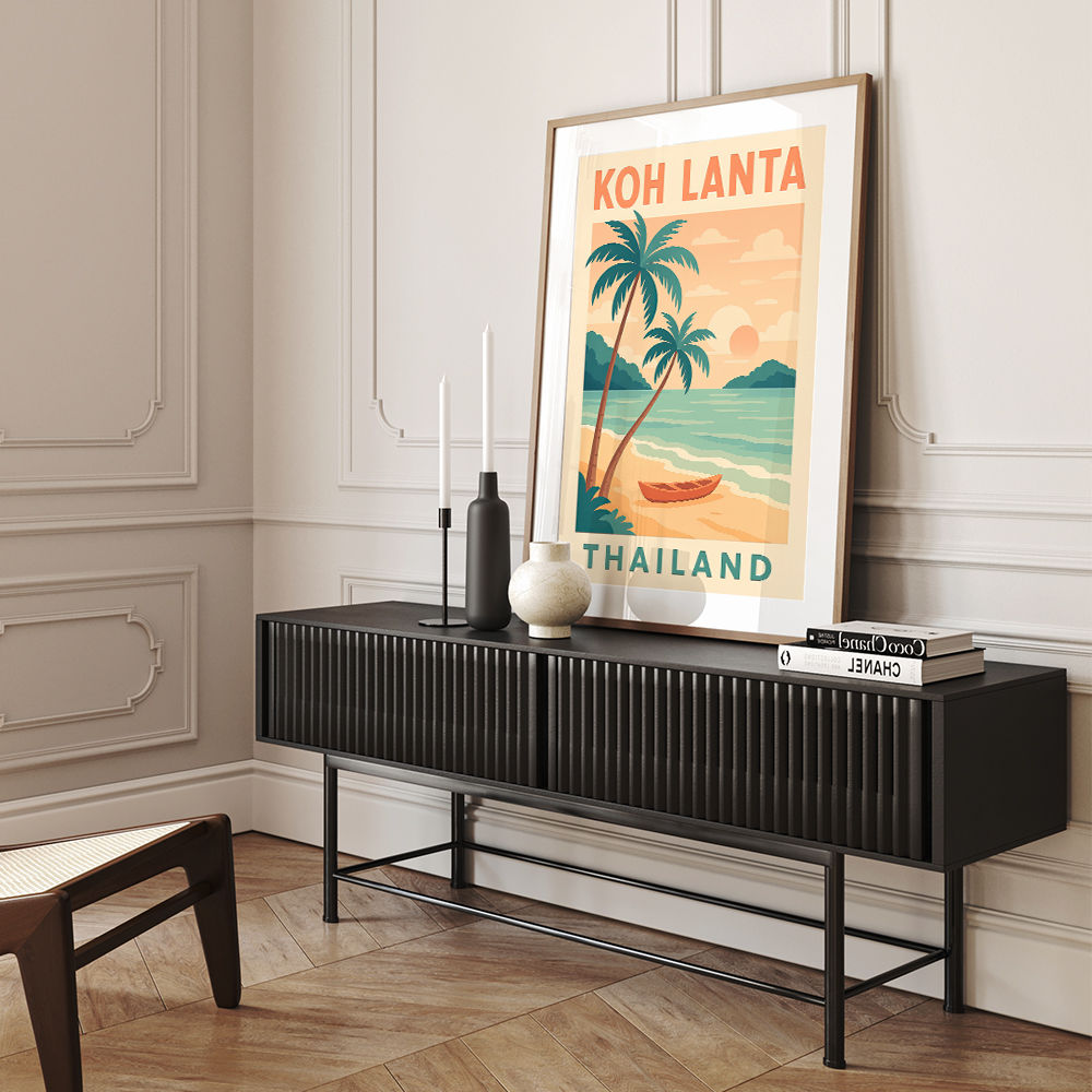 Koh Lanta Thailand Travel Poster Wall Art Koh Lanta Thailand Travel Poster Wall Art