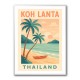 Koh Lanta Thailand Travel Poster Wall Art Koh Lanta Thailand Travel Poster Wall Art