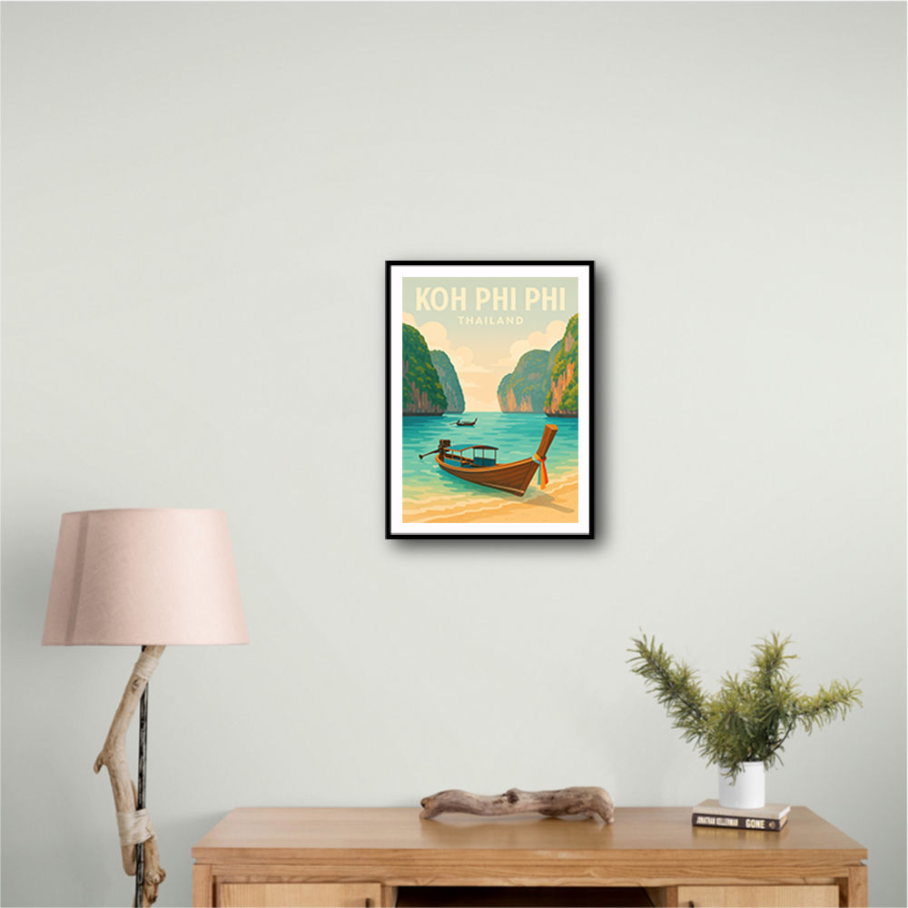Koh Phi Phi Thailand Travel Poster 1 Wall Art Koh Phi Phi Thailand Travel Poster 1 Wall Art
