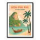 Koh Phi Phi Thailand Travel Poster Wall Art Koh Phi Phi Thailand Travel Poster Wall Art